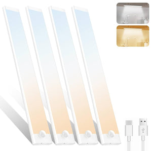 LED rörelsesensorlampor 30cm 4-pack
