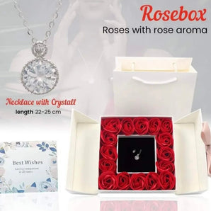 Women's necklace 925 Sterling silver in a nice rose box