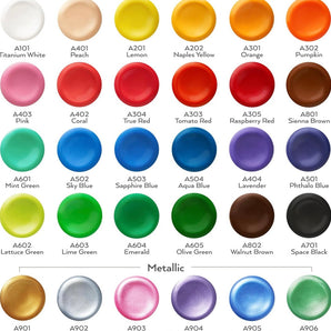 Finger paint 30 different colors