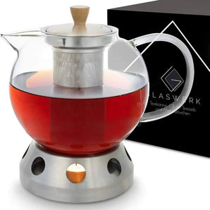 Teapot with heater 1.3 liters (Stainless steel)