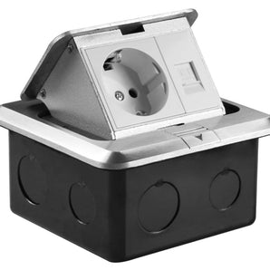 Built-in electrical outlet retractable 120x120mm