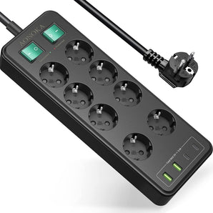 Power outlet with USB 1.5m cable