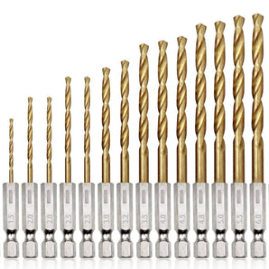 Drill set Titanium drill 16 parts