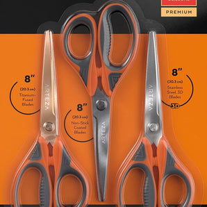 Craft scissors in titanium 3 pieces