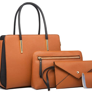 Elegant handbag set with 4 pcs