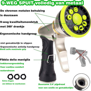 Garden hose flexible to 15m
