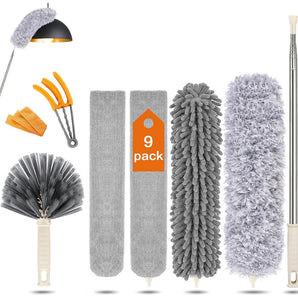 Teleskopisk dammvipa 9set