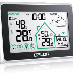 Weather station radio wireless with outdoor sensor
