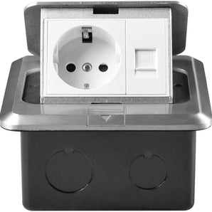 Built-in electrical outlet retractable 120x120mm