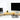 3-part Double monitor holder in bamboo