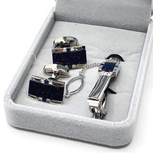 Slipshållare/Manschettknappar Silver