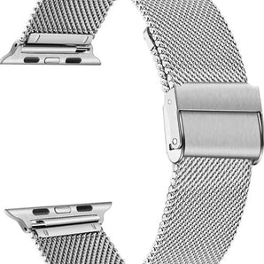 Klockarmband i meshväv Apple Watch (rostfritt stål)