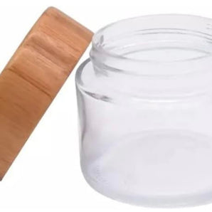 Förvaringsburk glas/bambu 120ml