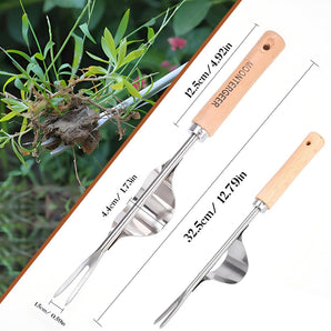 Weed forks 32 cm in stainless steel (2 pcs)