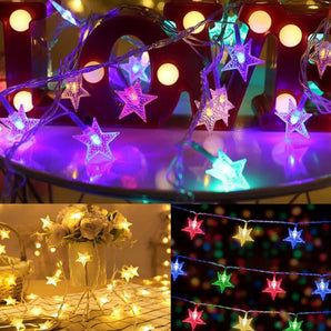 LED 6m 40pcs Star String Lights