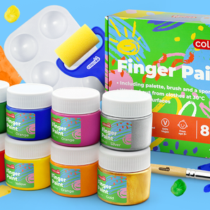 Finger paints 8x100ml from 3 years