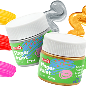 Finger paints 8x100ml from 3 years