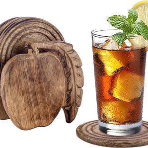 Wooden serving rings 12 pcs 3.8 cm