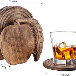Wooden serving rings 12 pcs 3.8 cm