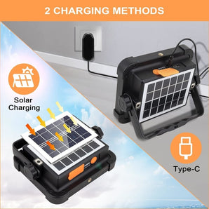 Work lamp rechargeable LED spotlight with power bank (80W)