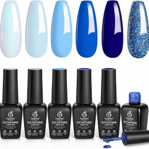 UV-gel nagellack i set 6 färger