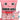 Plush pillow with 6 Axolotls (pink)