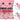 Plush pillow with 6 Axolotls (pink)