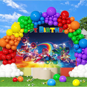 Super Mario Brothers Backdrop (Happy Birthday)