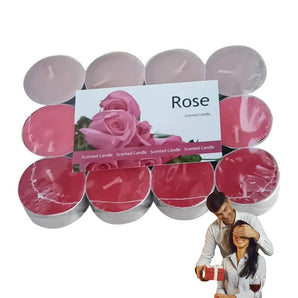 Doftljus ros 12-pack