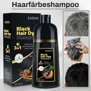 3 i 1 svart hårfärgningsschampo för grå täckning (500 ml) 160 SEK