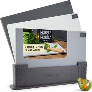 Cutting board Moritz &amp; Moritz 3-set with stand