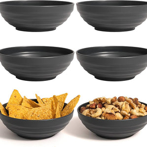 Plastskålar Hausfelder (rymdsvart 6-pack)