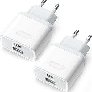 2-pack USB C-laddare 20 W
