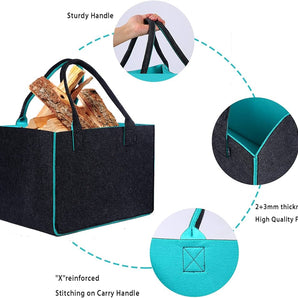 Shopping bag/basket in felt material