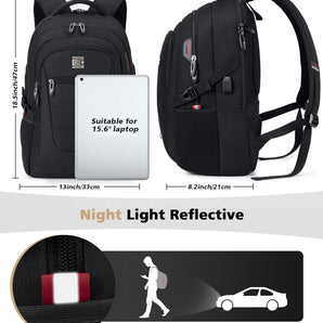 Travel backpack with USB charging