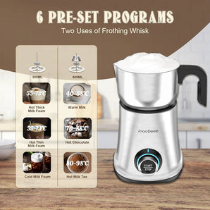 Electric milk frother holds 600ml