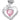 Halsband 925 Sterling Silver Hjärta (rosa peridot)