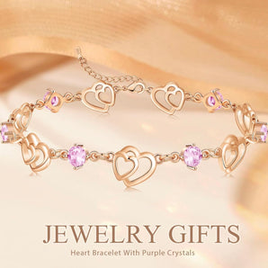 Armband 925 Silver med 5A Sparkle Zirkon (rosa)(guld)