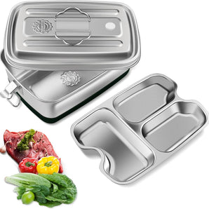 Lunchbox in stainless steel 2000ml
