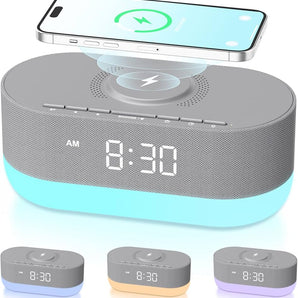 Bluetooth-högtalare med radio och väckarklocka