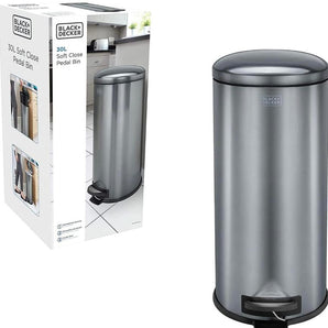 Pedal bucket in stainless steel 30 liters