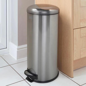 Pedal bucket in stainless steel 30 liters