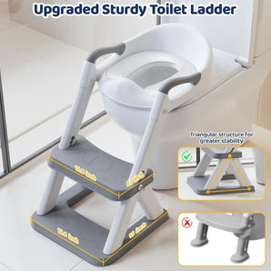 Toilet trainer with stairs (foldable)
